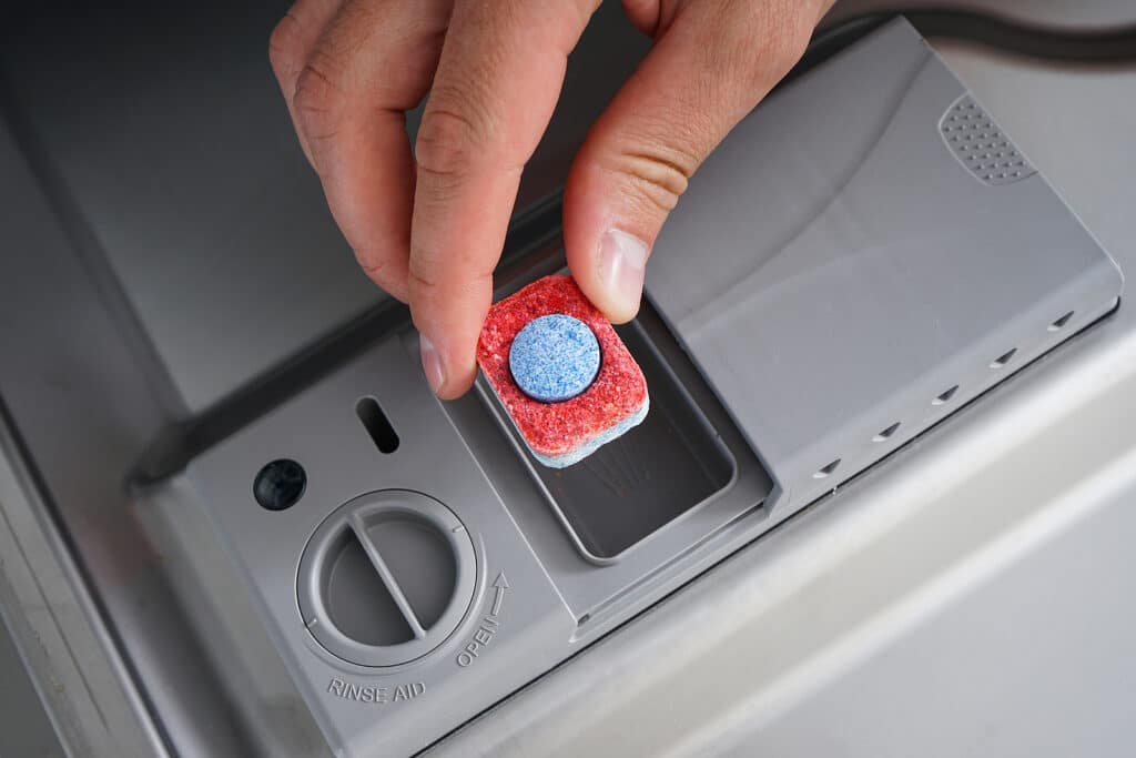 Putting Tab Into Dishwasher