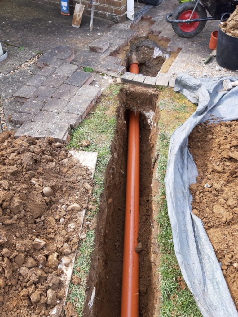 Installation of a soakaway