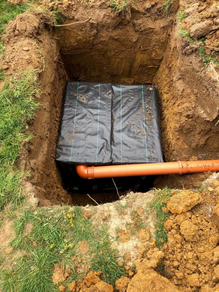 New sewage plant installation to replace old x 6