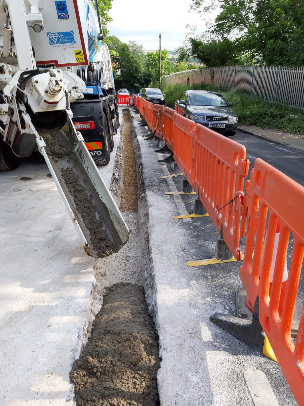 Connecting septic tank to main sewer x 2