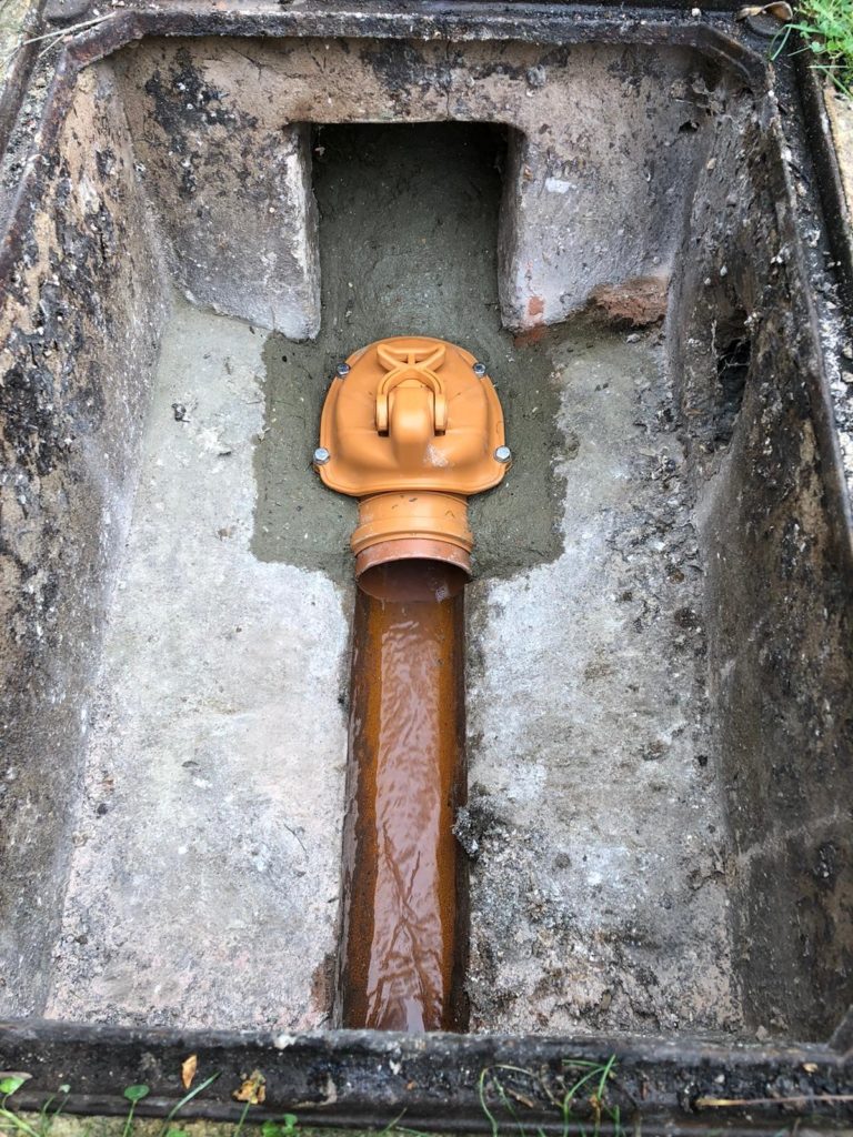 sewer connection